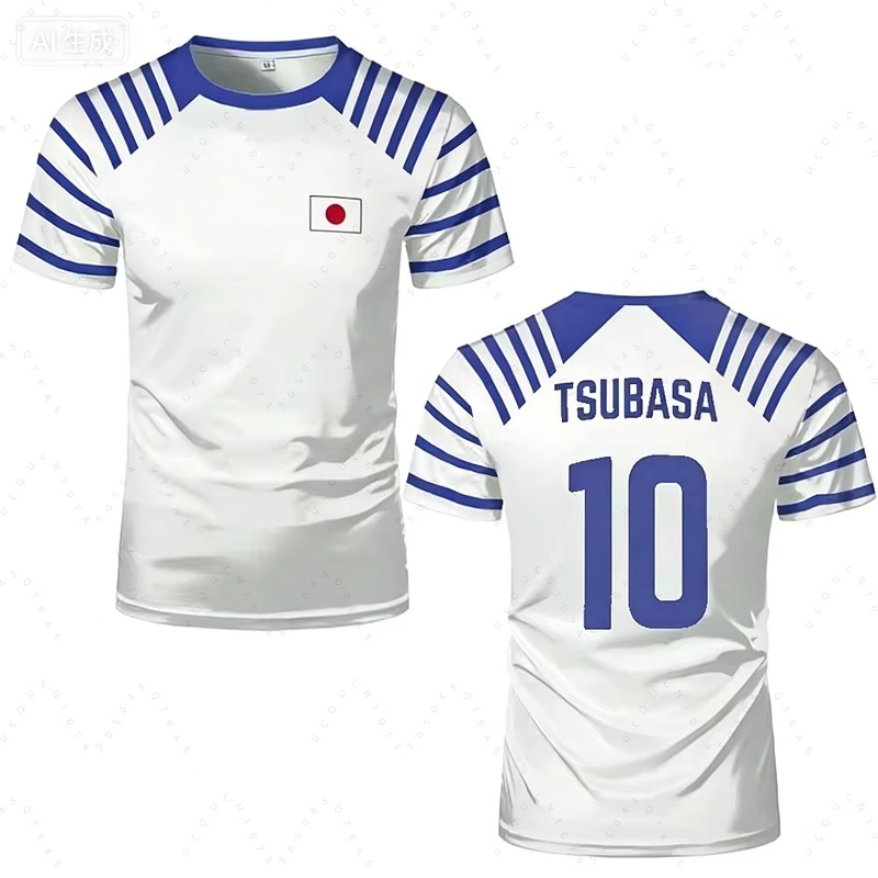 Cycling Gear And Accessories - Camiseta Unissex Hot Captain Tsubasa Anime