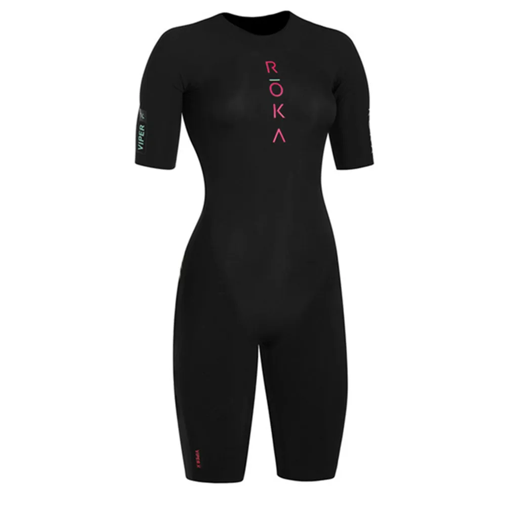 Cycling Gear Ladies - Roka-Macacão Triathlon de manga curta feminino,