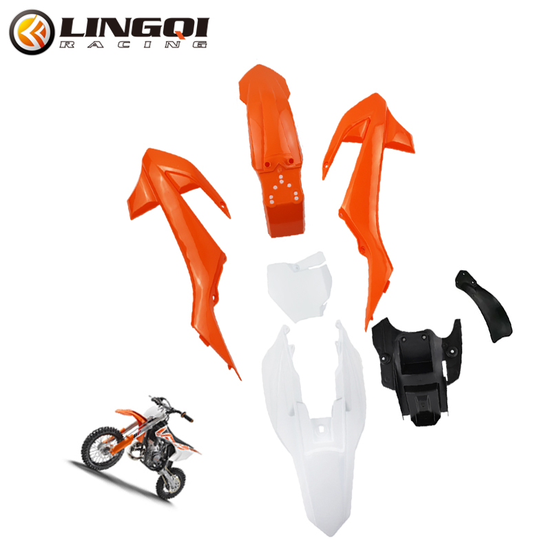 Bike Fender Set - LINGQI RACING-Motocicleta Carenagem Set Body Kit,
