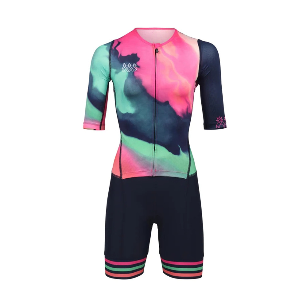 Verão feminino triathlon terno - Cycling Gear Ladies avaliação e preço