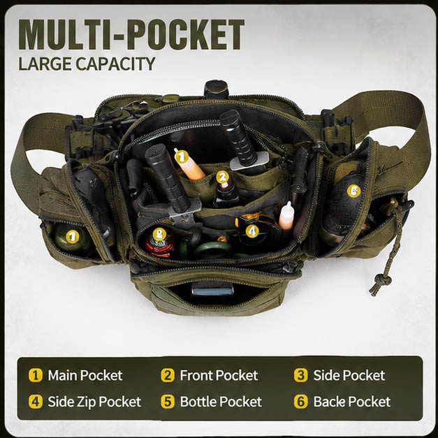 Bolsa Tática de Cintura Imperm - Cycling Gear Pouch avaliação e preço