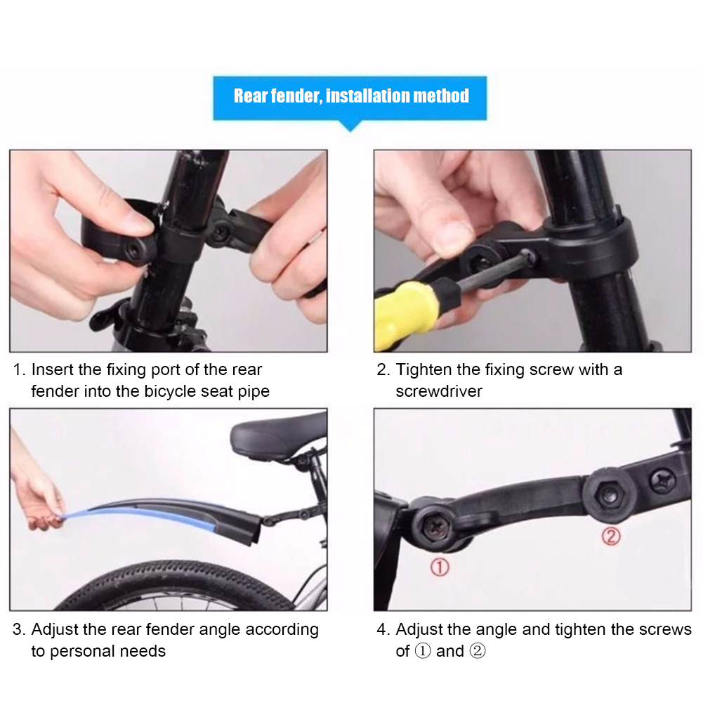 Frente Mountain Bike e traseir - Bike Fender Set avaliação e preço
